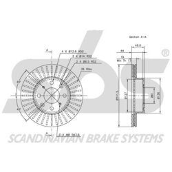 Brzdový kotúč SBS 1815202607 - obr. 2