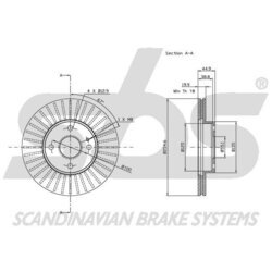 Brzdový kotúč SBS 1815203237 - obr. 2