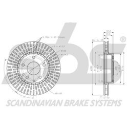 Brzdový kotúč SBS 1815203281 - obr. 2