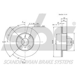 Brzdový kotúč SBS 1815204527 - obr. 2