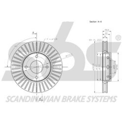 Brzdový kotúč SBS 1815313086 - obr. 2