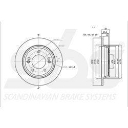 Brzdový kotúč SBS 1815313464 - obr. 2