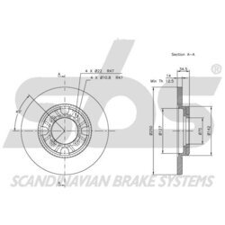 Brzdový kotúč SBS 1815203211 - obr. 2