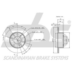 Brzdový kotúč SBS 1815209913 - obr. 2