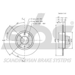 Brzdový kotúč SBS 1815209914 - obr. 2