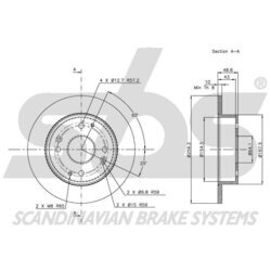 Brzdový kotúč SBS 1815209939 - obr. 2