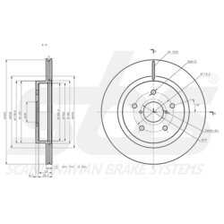 Brzdový kotúč SBS 1815314427 - obr. 2