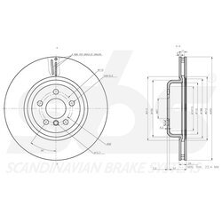 Brzdový kotúč SBS 18153415116 - obr. 2