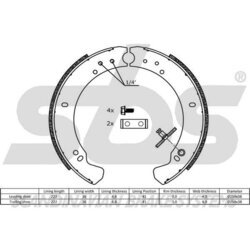 Sada brzdových čeľustí SBS 18492740373 - obr. 1