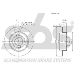 Brzdový kotúč SBS 1815202248 - obr. 2