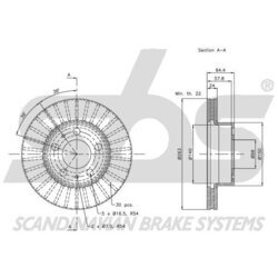 Brzdový kotúč SBS 1815204810 - obr. 1