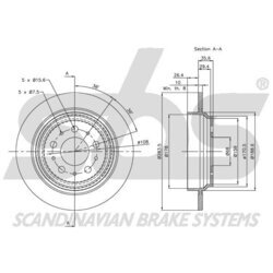 Brzdový kotúč SBS 1815204846 - obr. 2