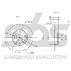 Brzdový kotúč SBS 1815201020 - obr. 2