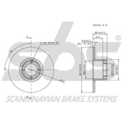 Brzdový kotúč SBS 1815201210 - obr. 1