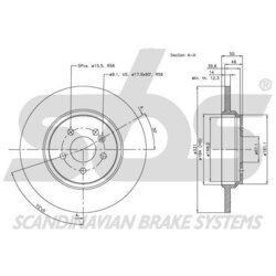 Brzdový kotúč SBS 1815203357 - obr. 2