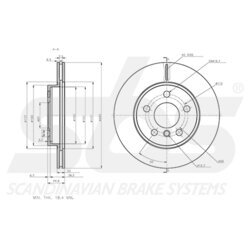 Brzdový kotúč SBS 18153115125 - obr. 2