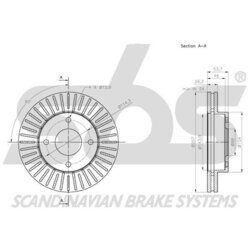 Brzdový kotúč SBS 1815312279 - obr. 2