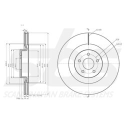 Brzdový kotúč SBS 18153125114 - obr. 2