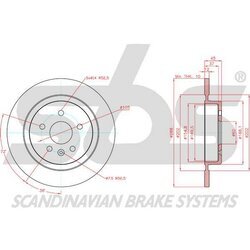 Brzdový kotúč SBS 1815313682 - obr. 2