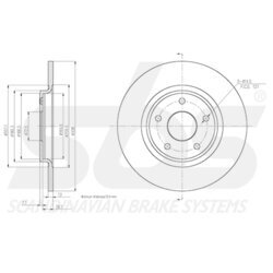 Brzdový kotúč SBS 1815319951 - obr. 2