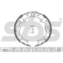 Sada brzd. čeľustí parkov. brzdy SBS 18492744835 - obr. 1