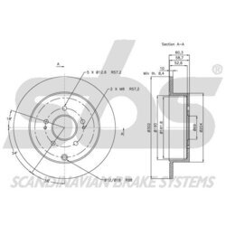 Brzdový kotúč SBS 1815203047 - obr. 2