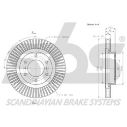 Brzdový kotúč SBS 1815203055 - obr. 2