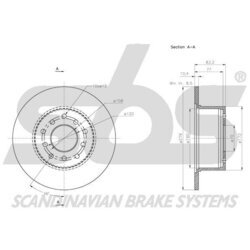 Brzdový kotúč SBS 1815203662 - obr. 1