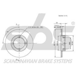 Brzdový kotúč SBS 1815205202 - obr. 2