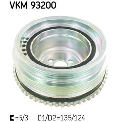 Remenica kľukového hriadeľa SKF VKM 93200