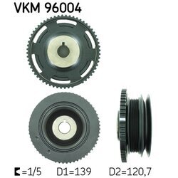 Remenica kľukového hriadeľa SKF VKM 96004