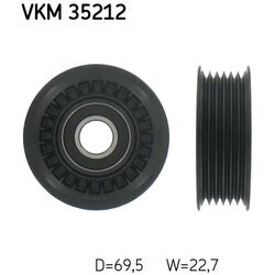 Vratná/vodiaca kladka rebrovaného klinového remeňa SKF VKM 35212