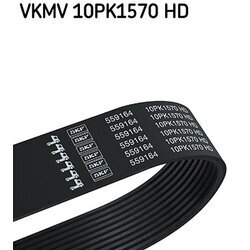 Ozubený klinový remeň SKF VKMV 10PK1570 HD