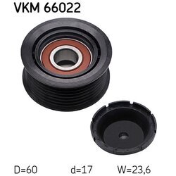 Vratná/vodiaca kladka rebrovaného klinového remeňa SKF VKM 66022 - obr. 1