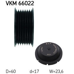 Vratná/vodiaca kladka rebrovaného klinového remeňa SKF VKM 66022 - obr. 2