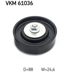Vratná/vodiaca kladka rebrovaného klinového remeňa SKF VKM 61036