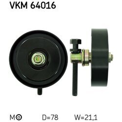 Vratná/vodiaca kladka rebrovaného klinového remeňa SKF VKM 64016