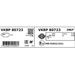 Sada brzdových platničiek kotúčovej brzdy SKF VKBP 80723 - obr. 1