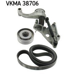 Ozubený klinový remeň - Sada SKF VKMA 38706