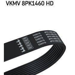 Ozubený klinový remeň SKF VKMV 8PK1460 HD