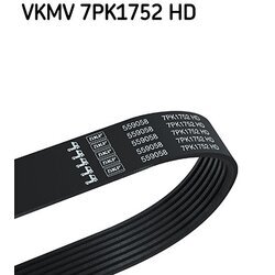 Ozubený klinový remeň SKF VKMV 7PK1752 HD