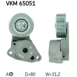 Napínacia kladka rebrovaného klinového remeňa SKF VKM 65051