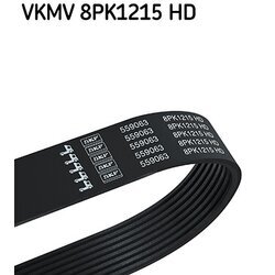 Ozubený klinový remeň SKF VKMV 8PK1215 HD