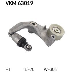 Napínacia kladka rebrovaného klinového remeňa SKF VKM 63019