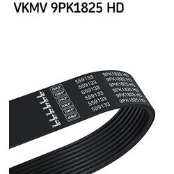 Ozubený klinový remeň SKF VKMV 9PK1825 HD