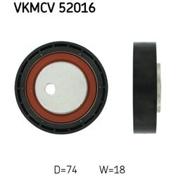 Vratná/vodiaca kladka rebrovaného klinového remeňa SKF VKMCV 52016