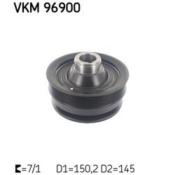 Remenica kľukového hriadeľa SKF VKM 96900