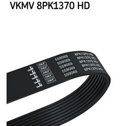 Ozubený klinový remeň SKF VKMV 8PK1370 HD