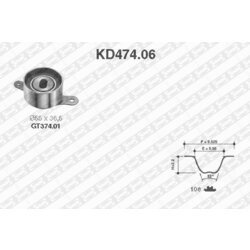 Sada ozubeného remeňa SNR KD474.06