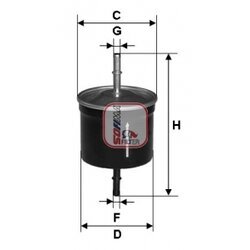 Palivový filter SOFIMA S 1624 B